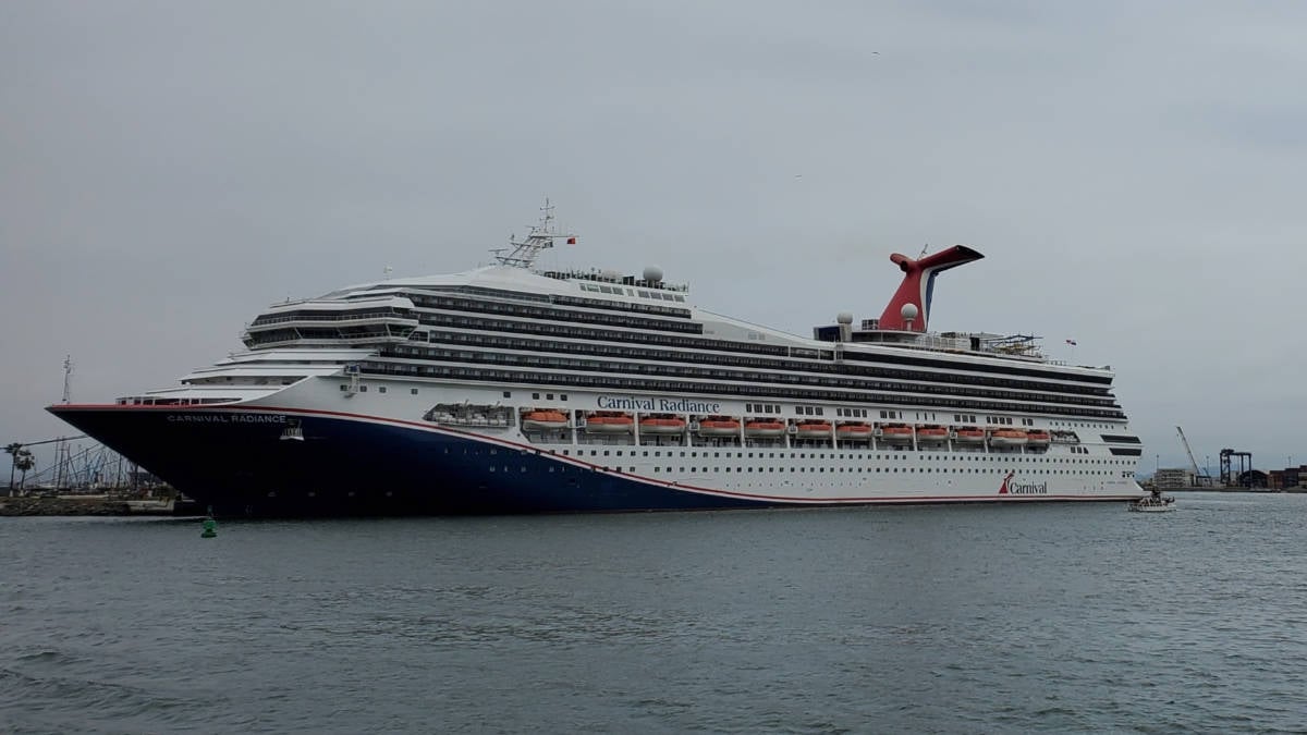 Carnival Radiance in Bad Weather