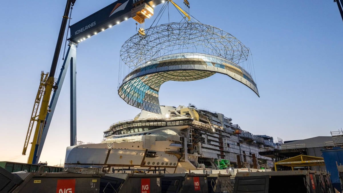 Hero of the Seas Dome Installation
