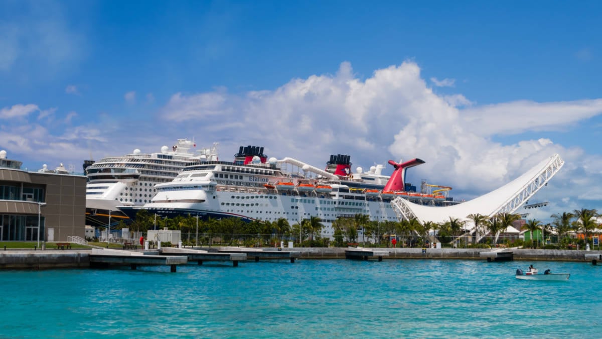 Cruise Ships Docked in Nassau, Bahamas