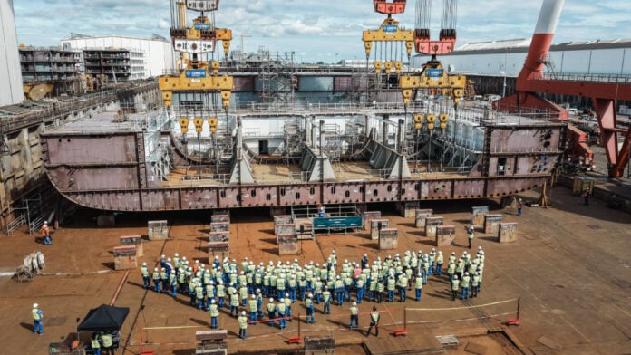 7th Oasis Class Keel Ceremony