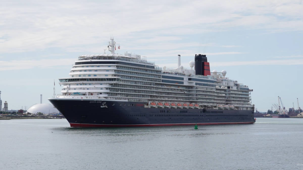 Cunard's Queen Anne in Southampton
