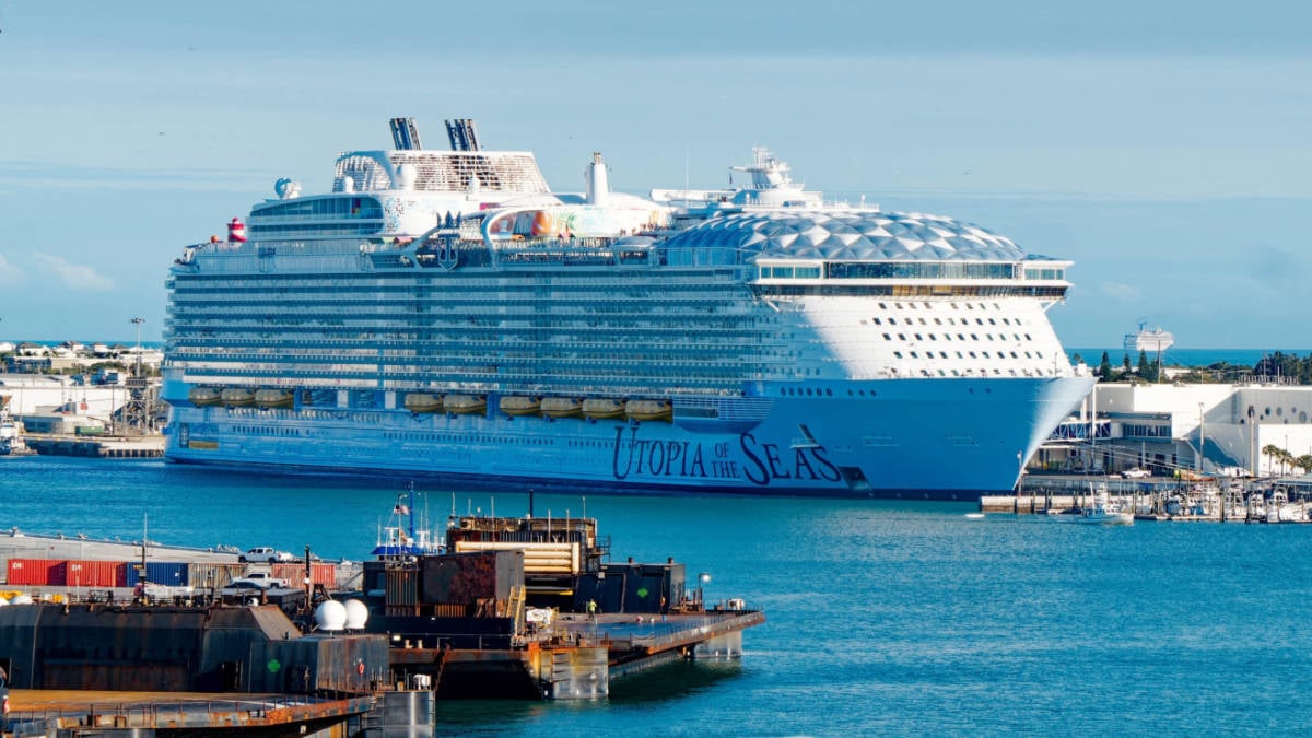 Utopia of the Seas Docked in port Canaveral