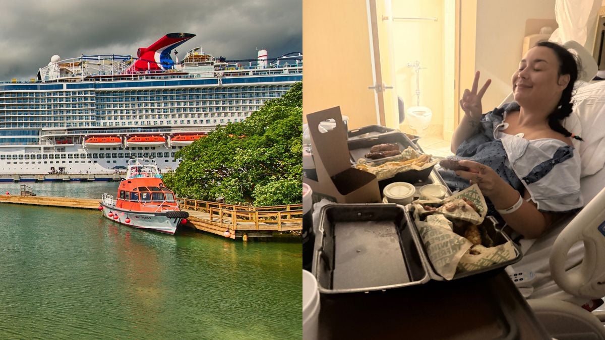 Carnival Ship in Roatan and Kirsten