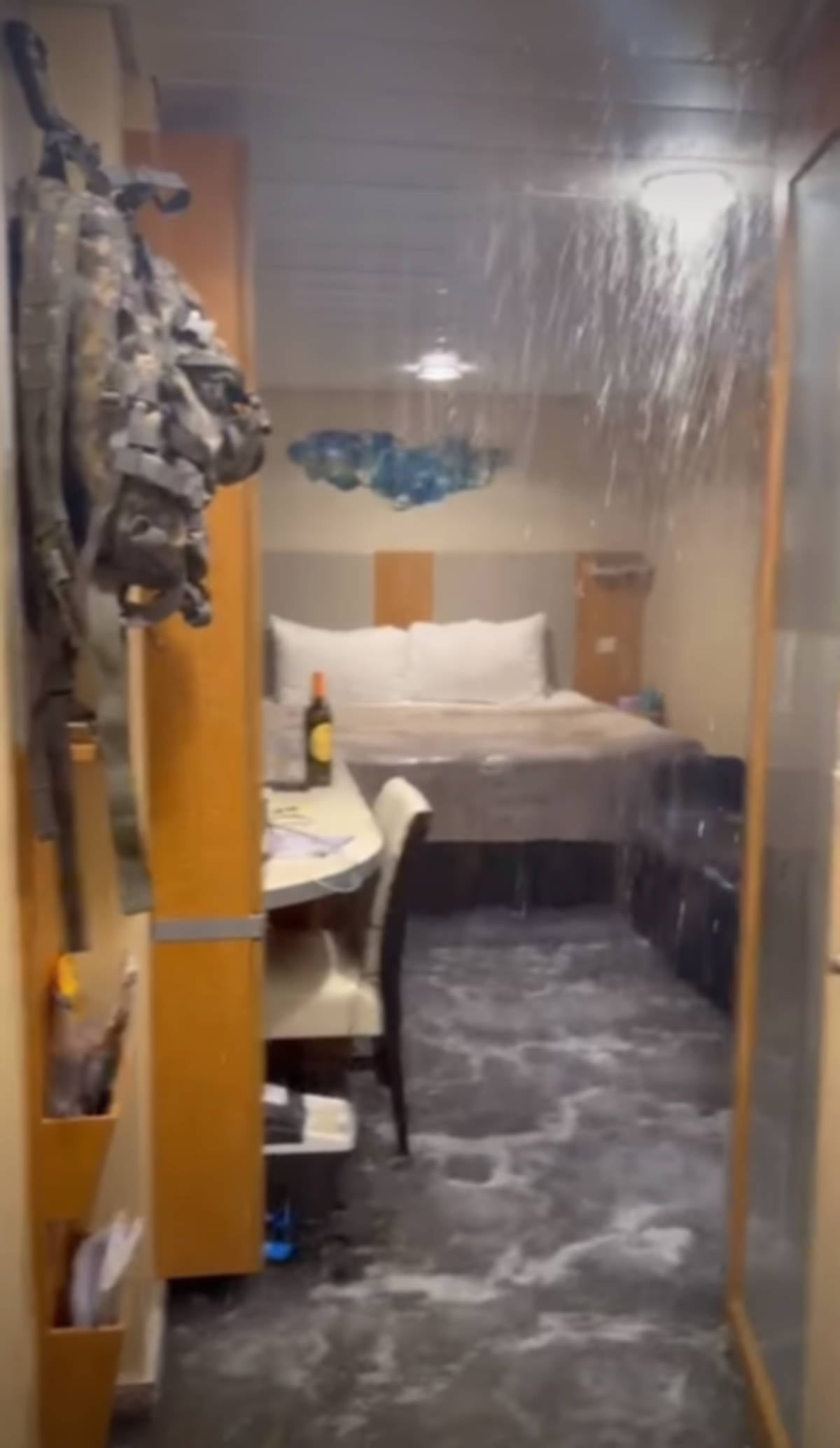 Allure of the Seas Flooded Cabin