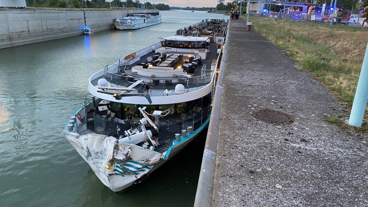 Damaged River Cruise Vessel