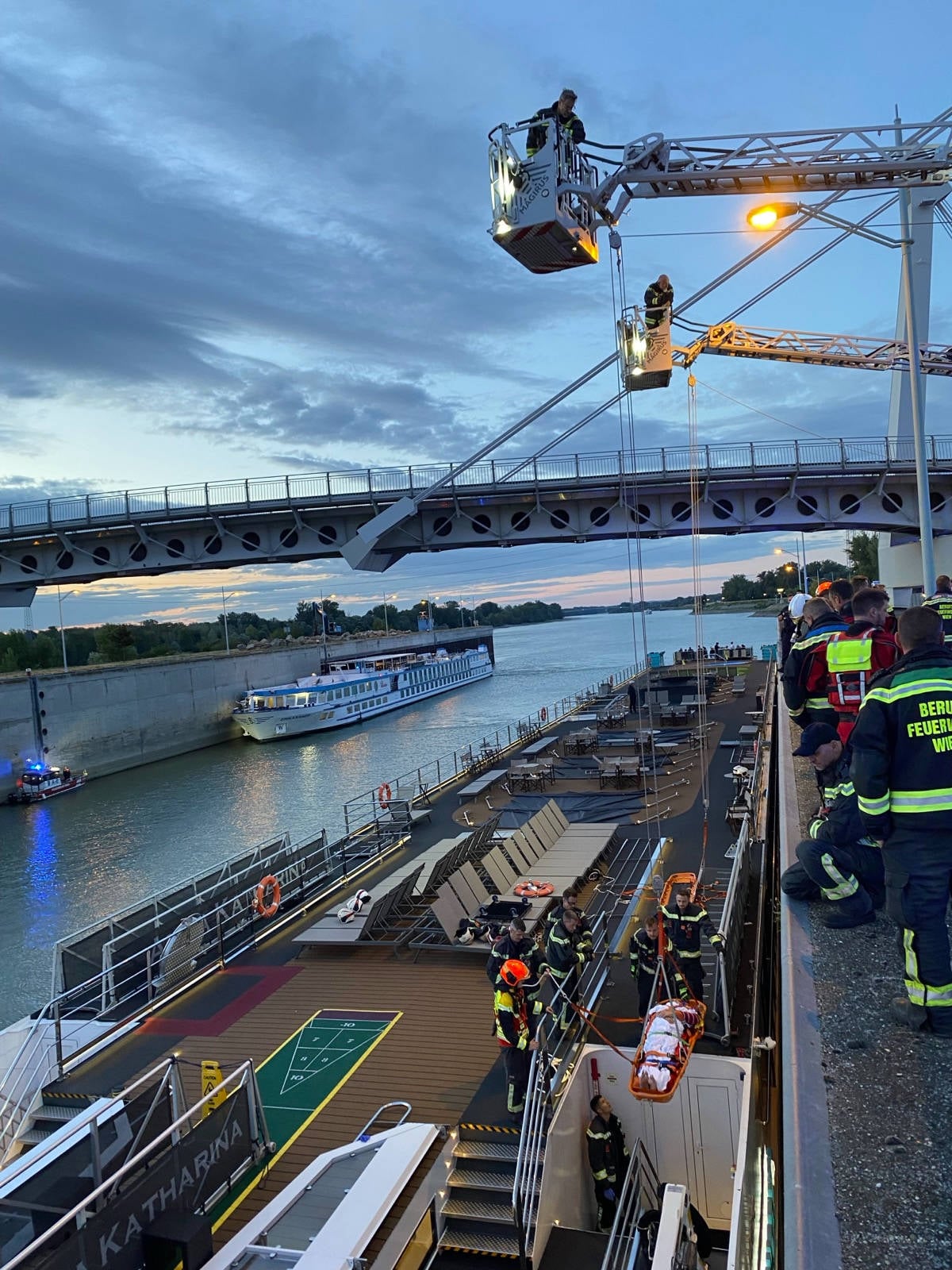 Damaged River Cruise Vessel