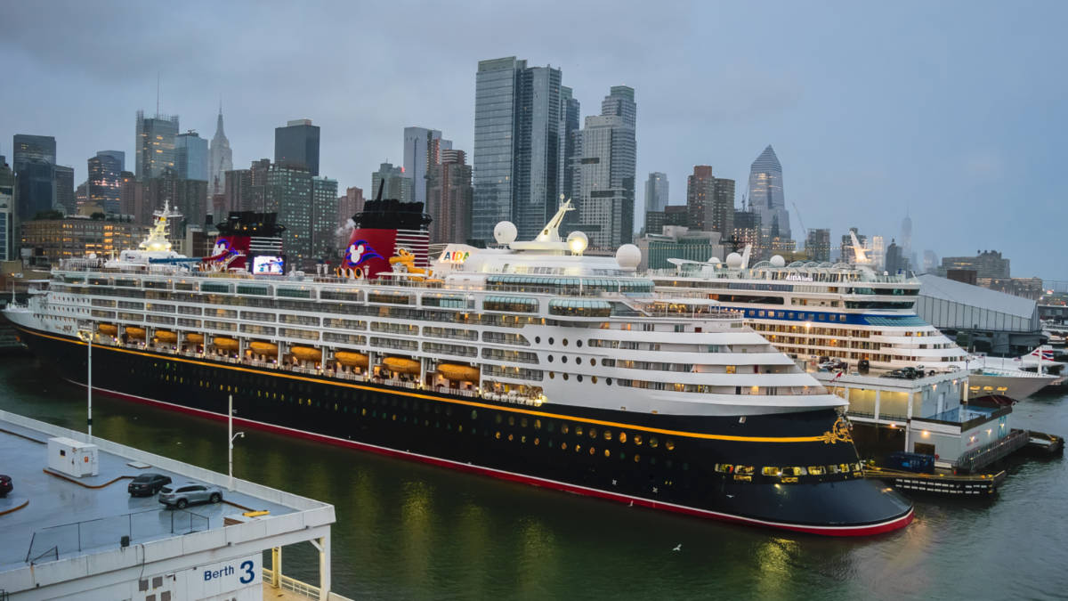 Disney Cruise Ship in New York