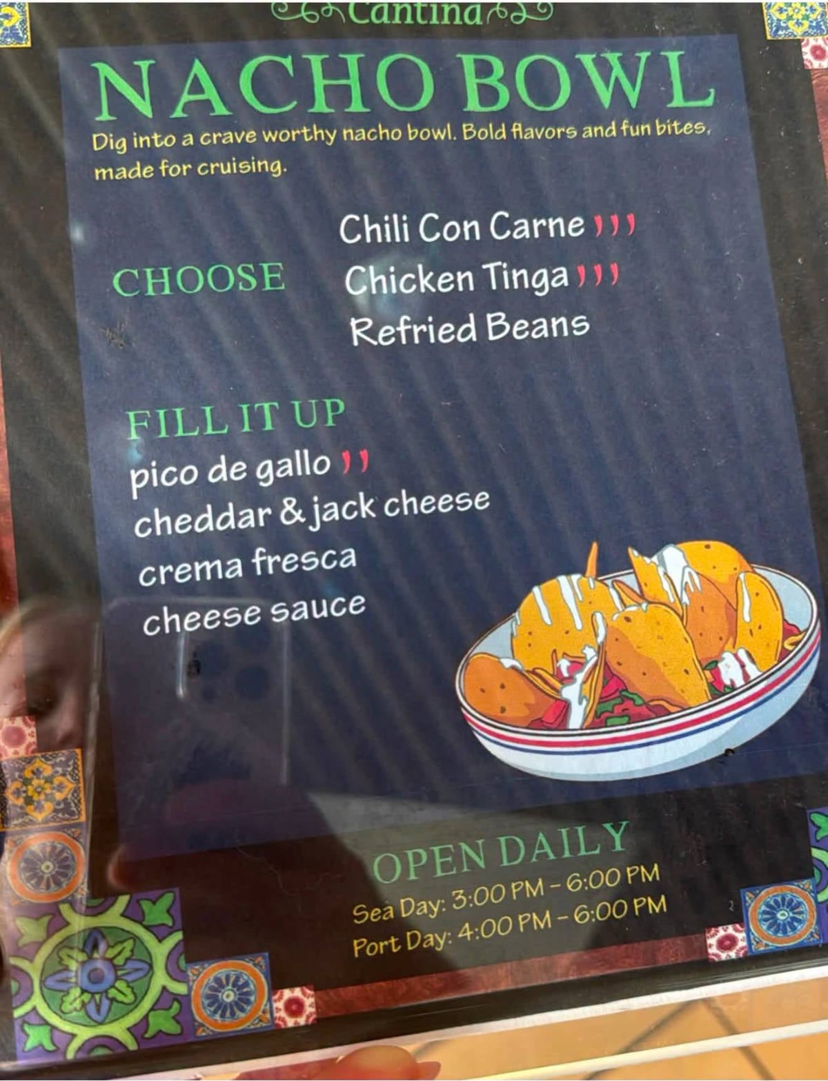 Carnival Cruise Nacho Bowl