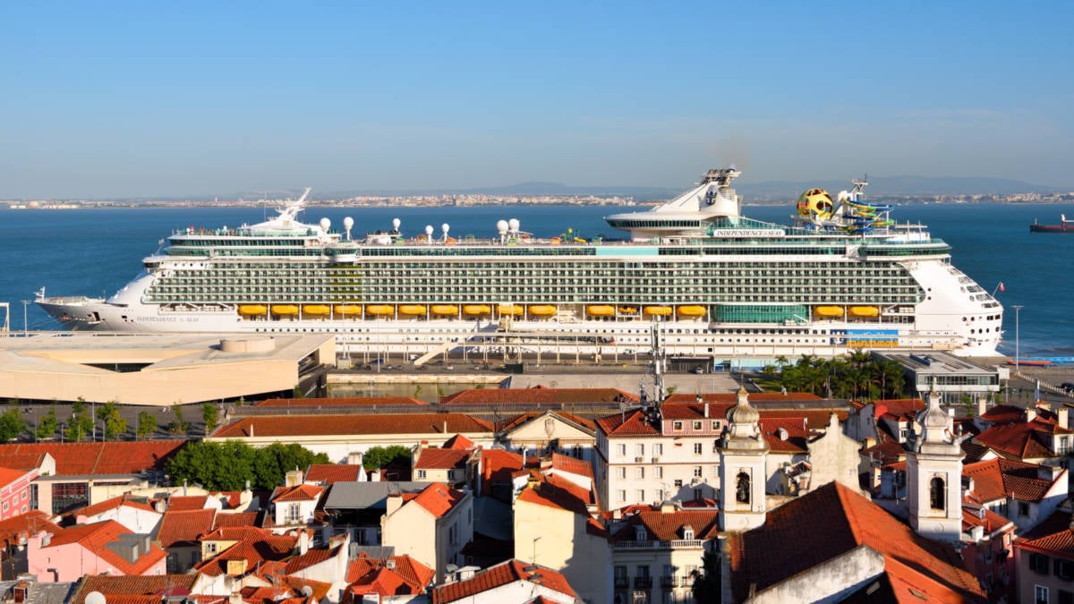 Royal Caribbean Cruise Ship in Lisbon