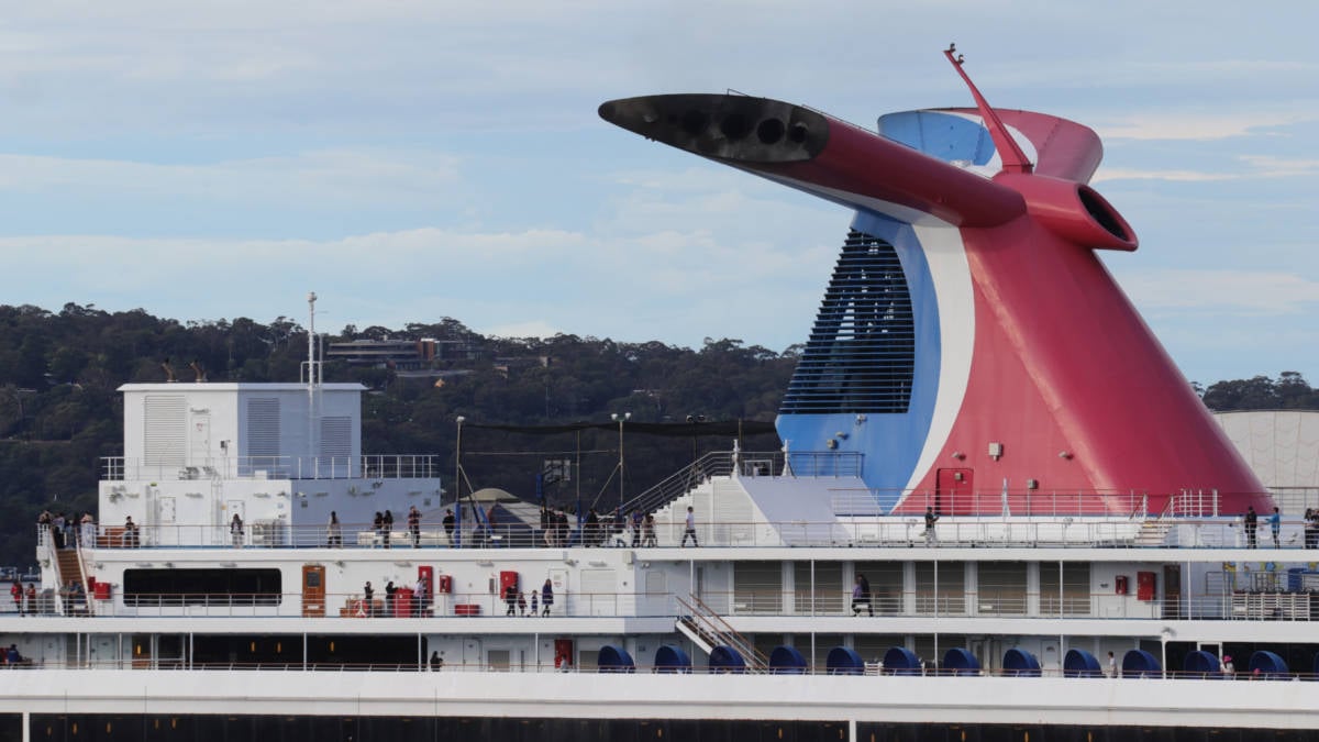 Funnel of Carnival Cruise Ship