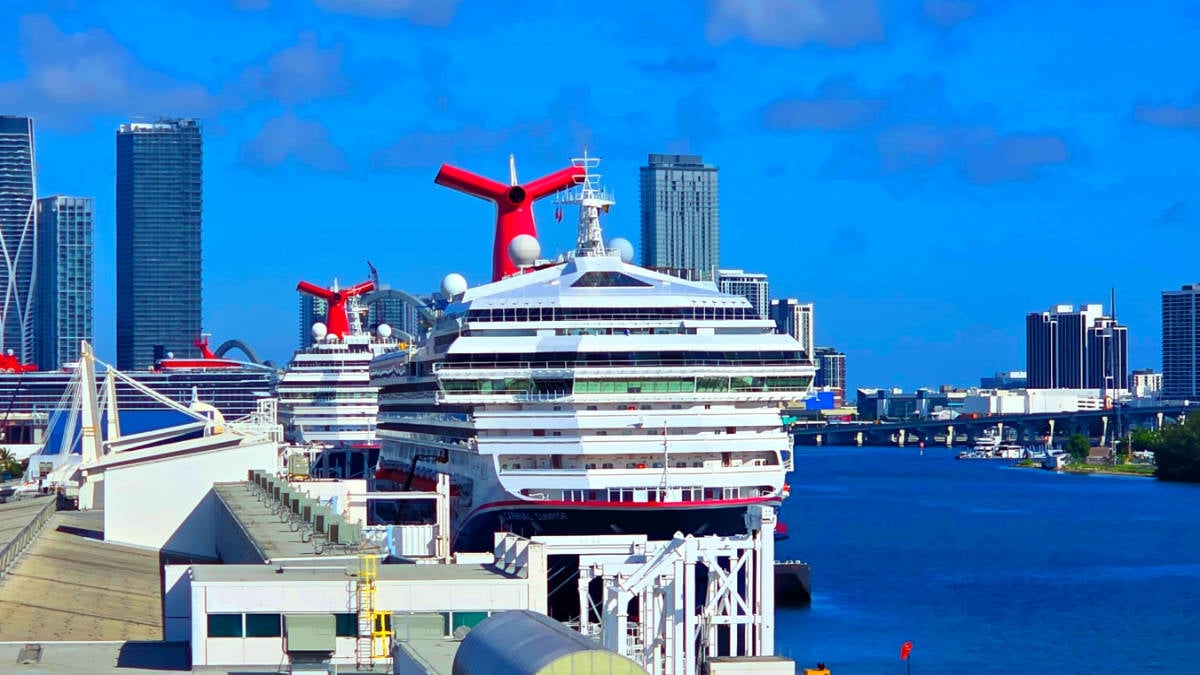 Carnival Cruise Ships Docked in Miami