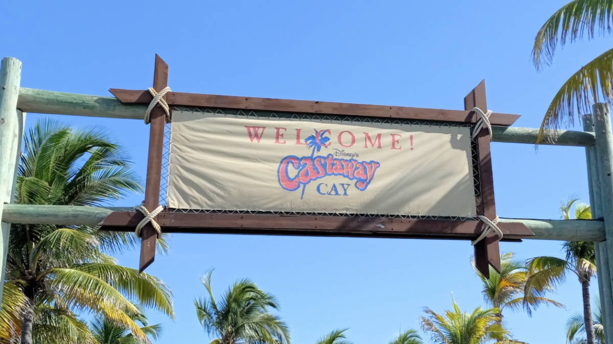 Castaway Cay Welcome Sign
