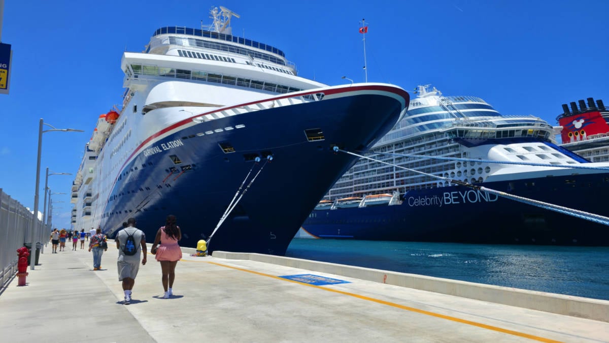 Cruise Ships Docked in Nassau, Bahamas