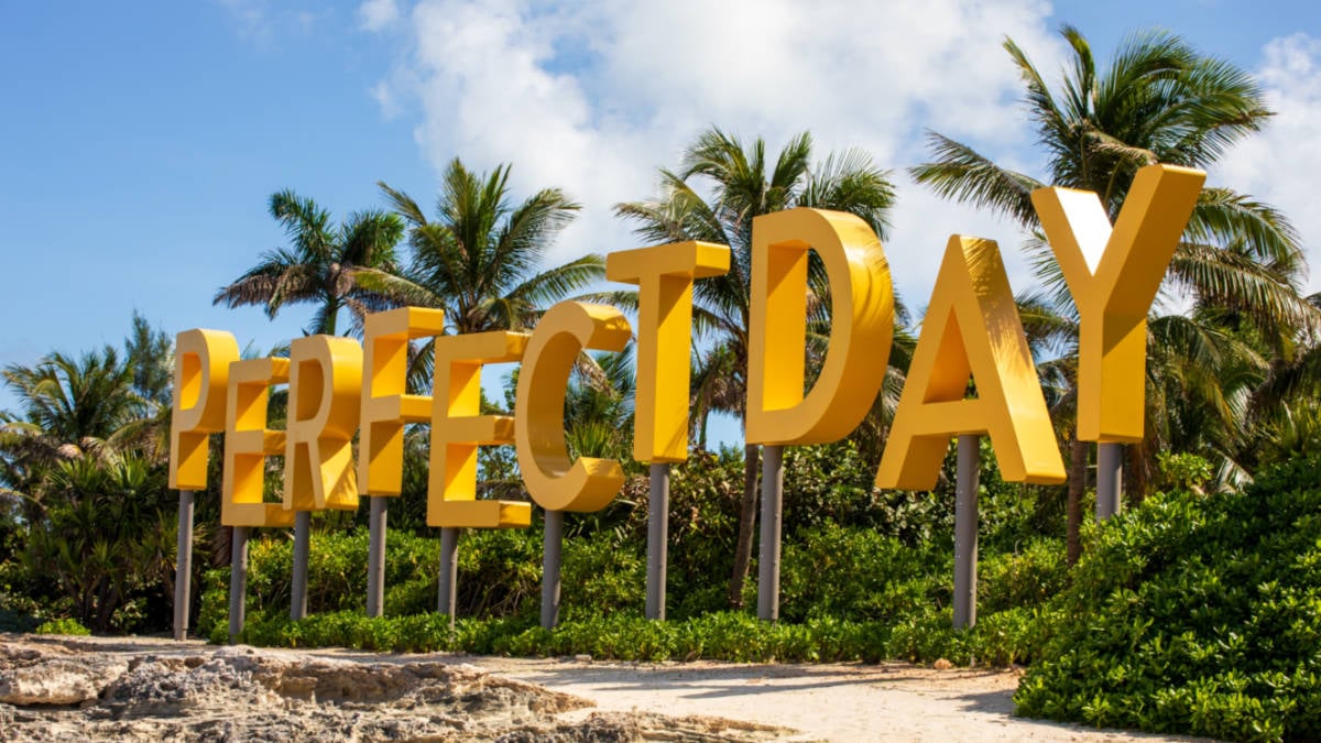 Perfect Day CocoCay Cay Island Sign