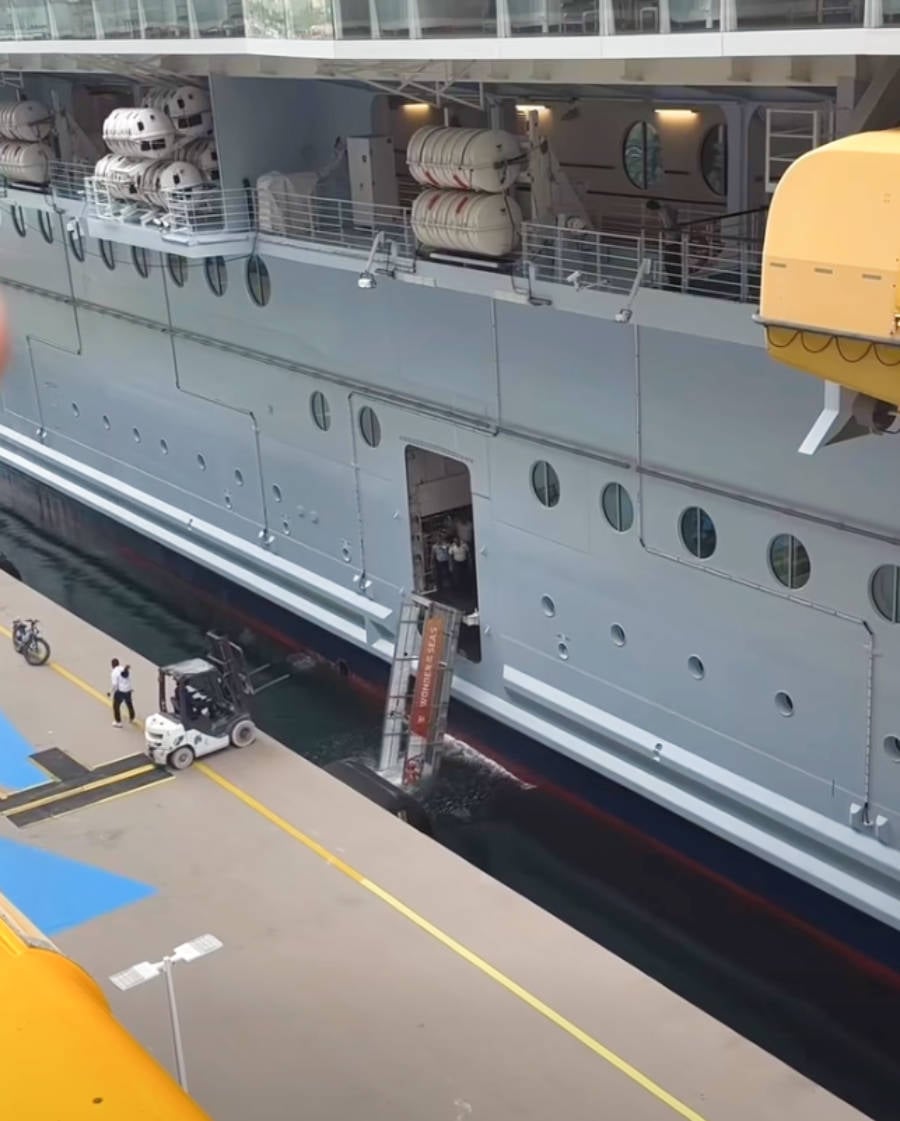 Wonder of the Seas Gangway Fall