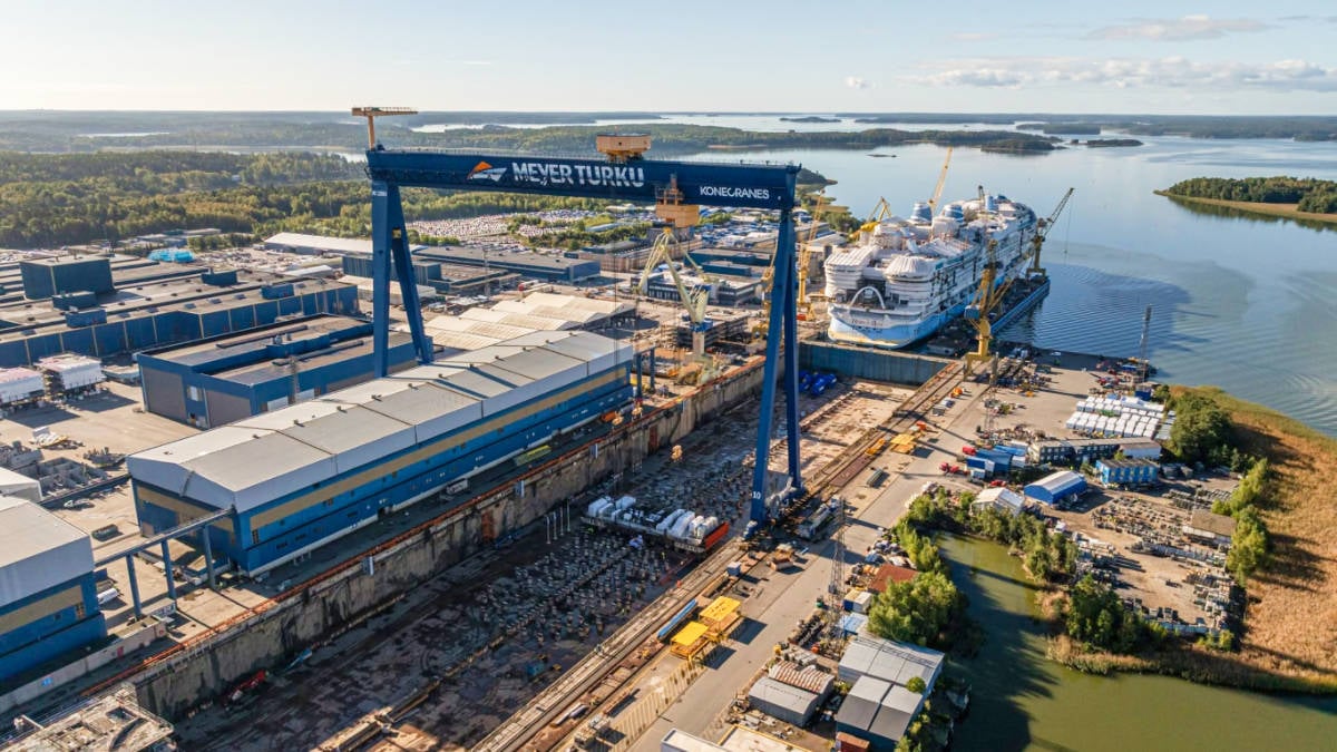 Another Royal Caribbean Giant Starts Rising in the Turku Shipyard