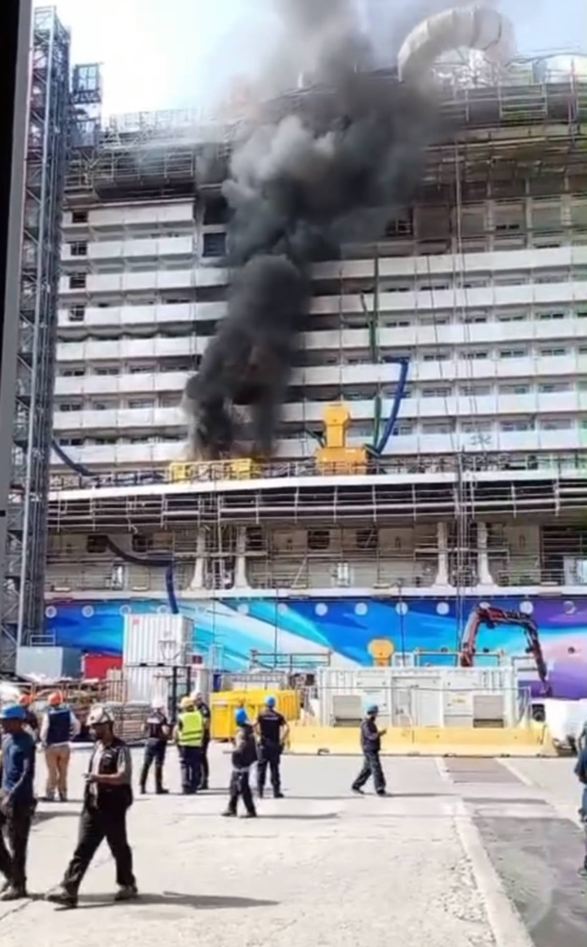 Norwegian Aura Shipyard Fire