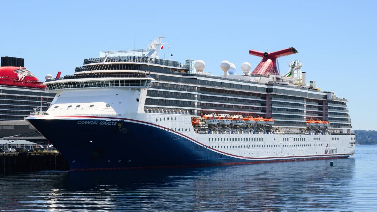 Carnival Miracle Docked in Seattle