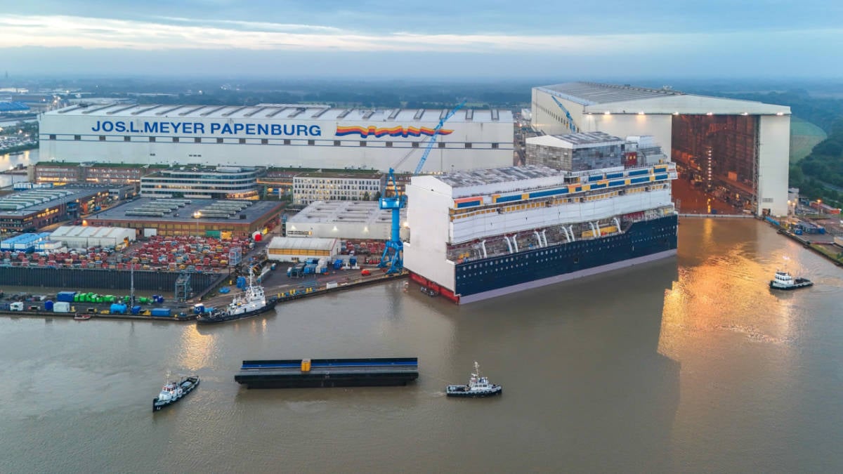 Disney Believe Gigablock at Meyer Werft