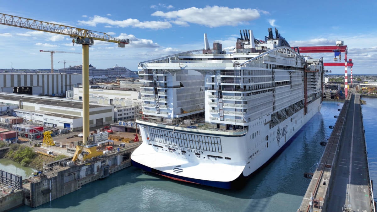 MSC World Atlantic Float Out