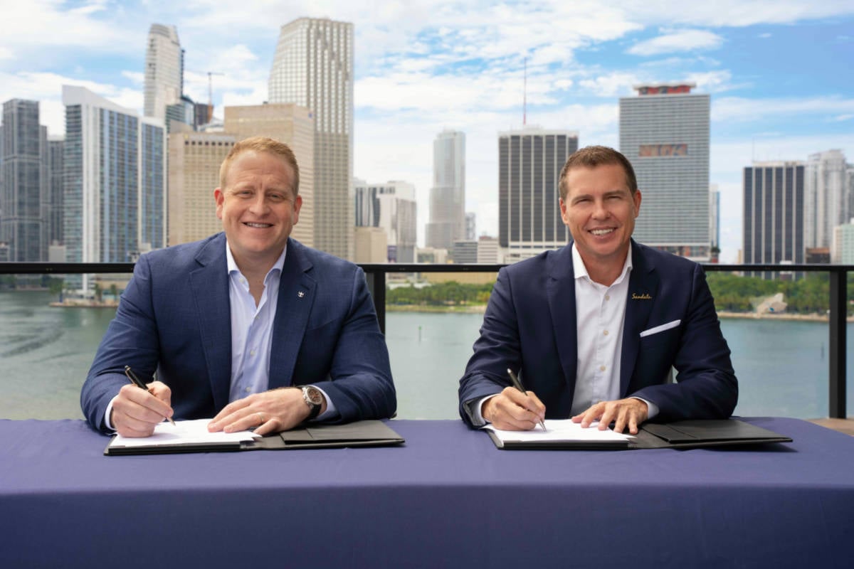 Royal Caribbean and Sandals Signing
