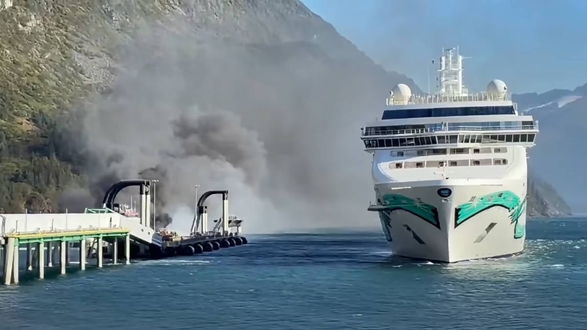 Whittier Cruise Port Fire