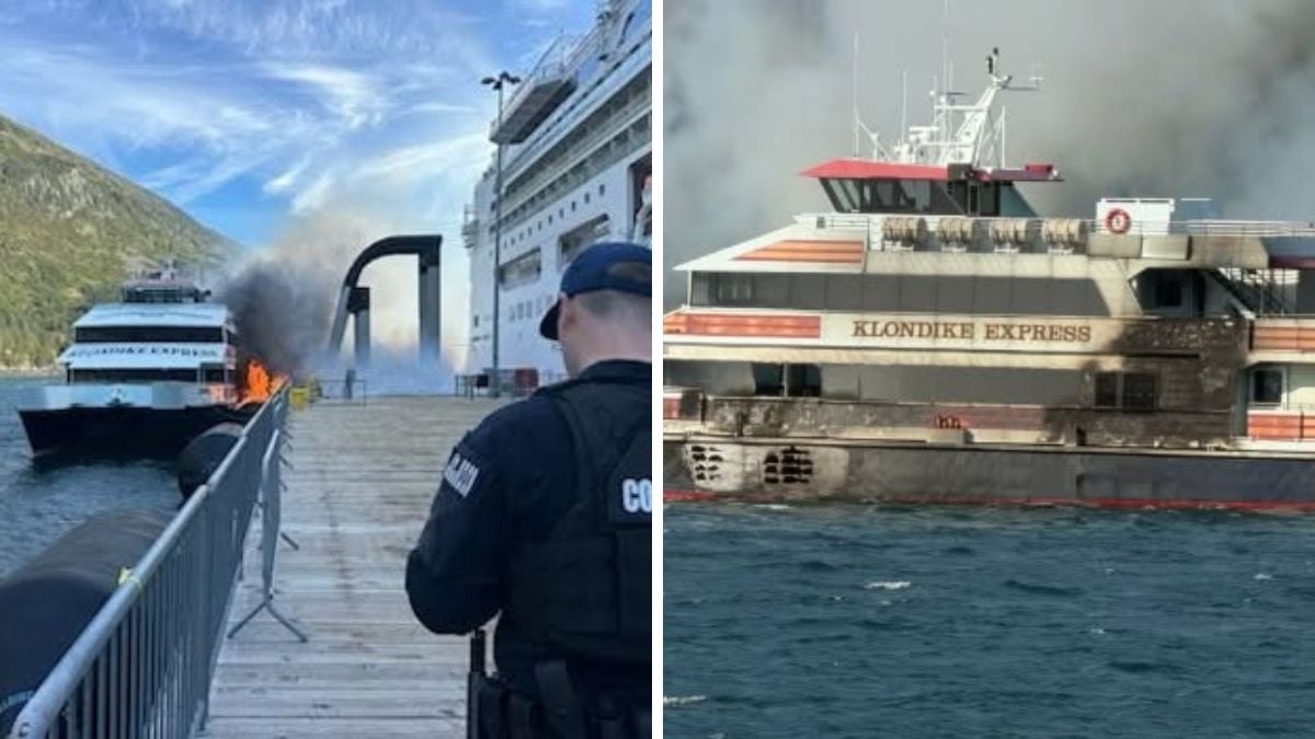 U.S. Coast Guard Responds to Whittier Cruise Port Fire