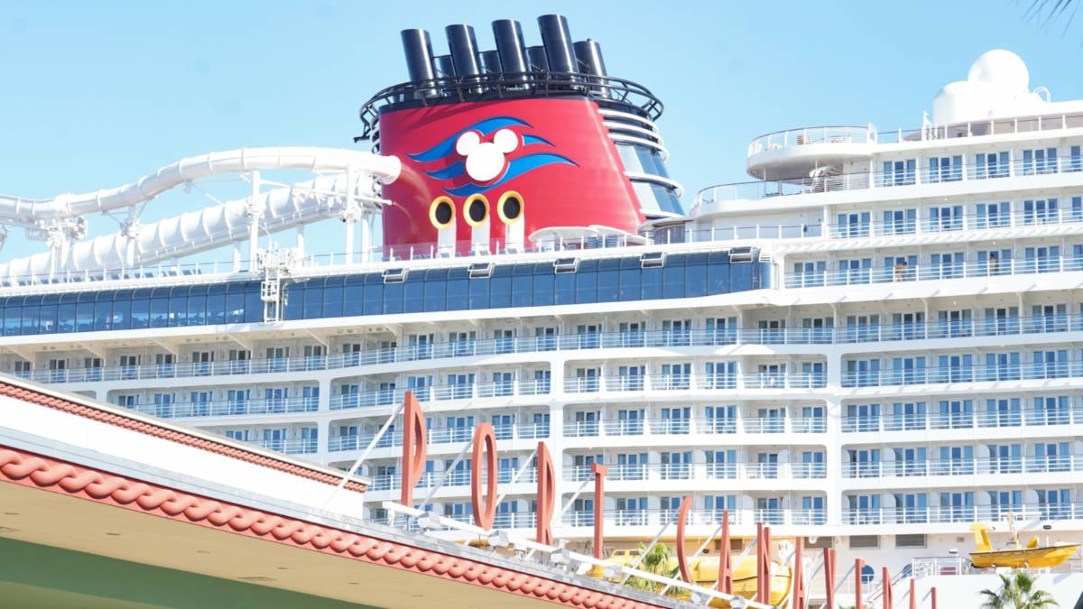 Disney Cruise Ship Docked in Port Canaveral