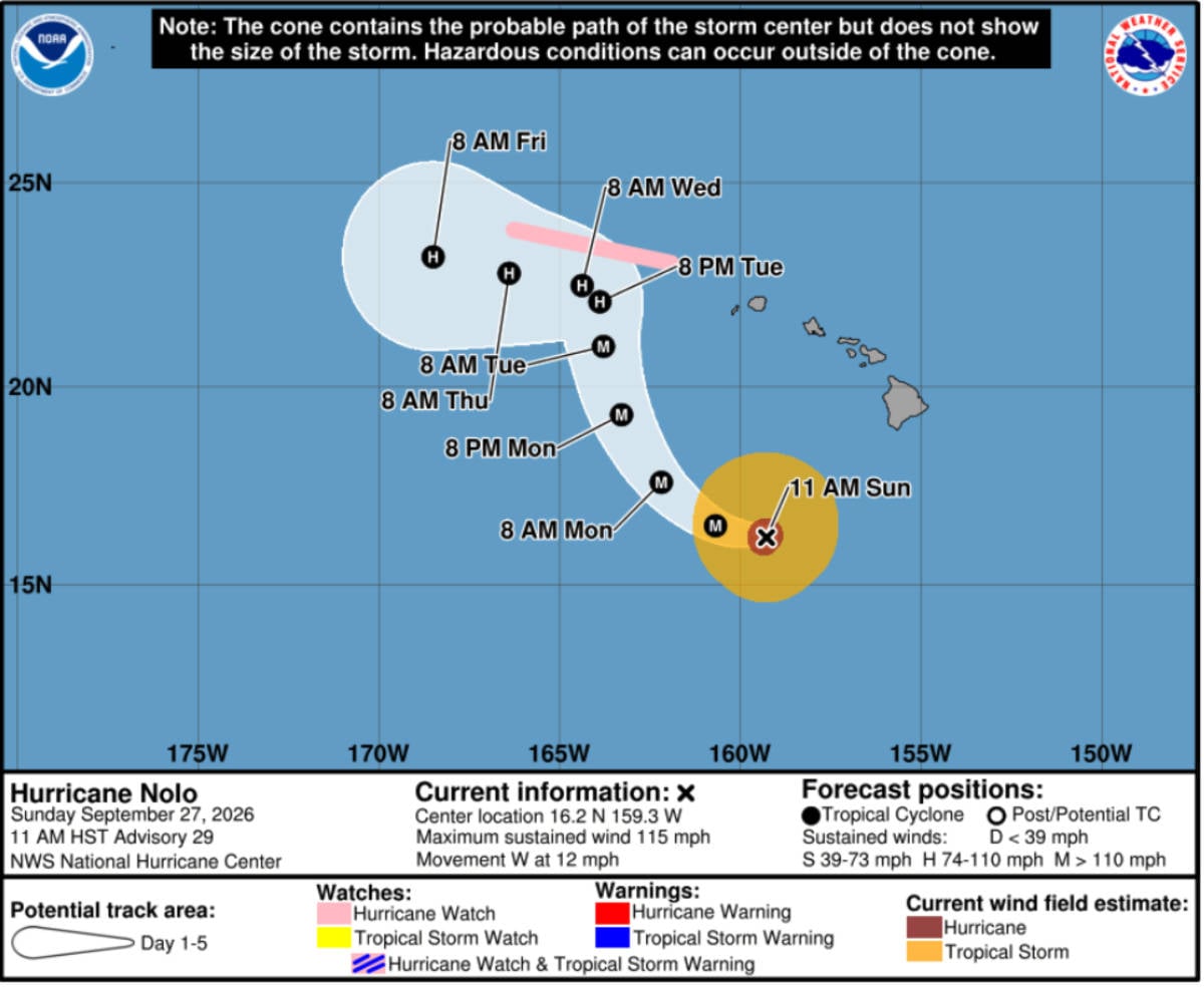 Hurricane Nolo Update