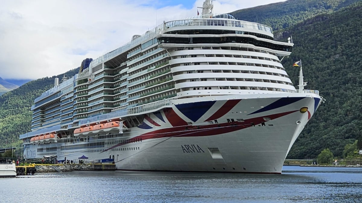 Arvia Cruise Ship Docked in Norway