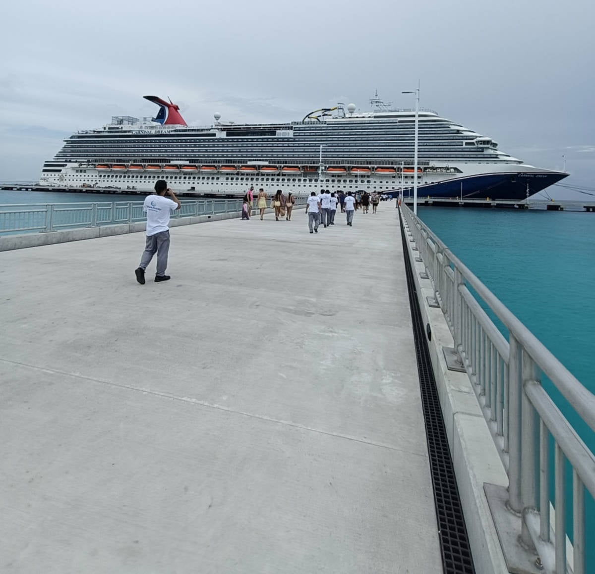 Carnival Dream Docked at Half Moon Cay