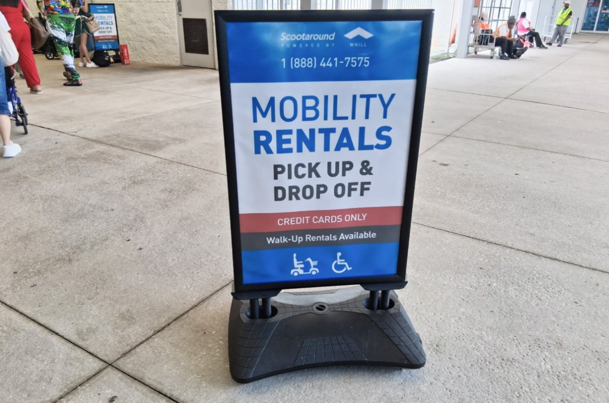 Cruise Terminal Scooter Sign