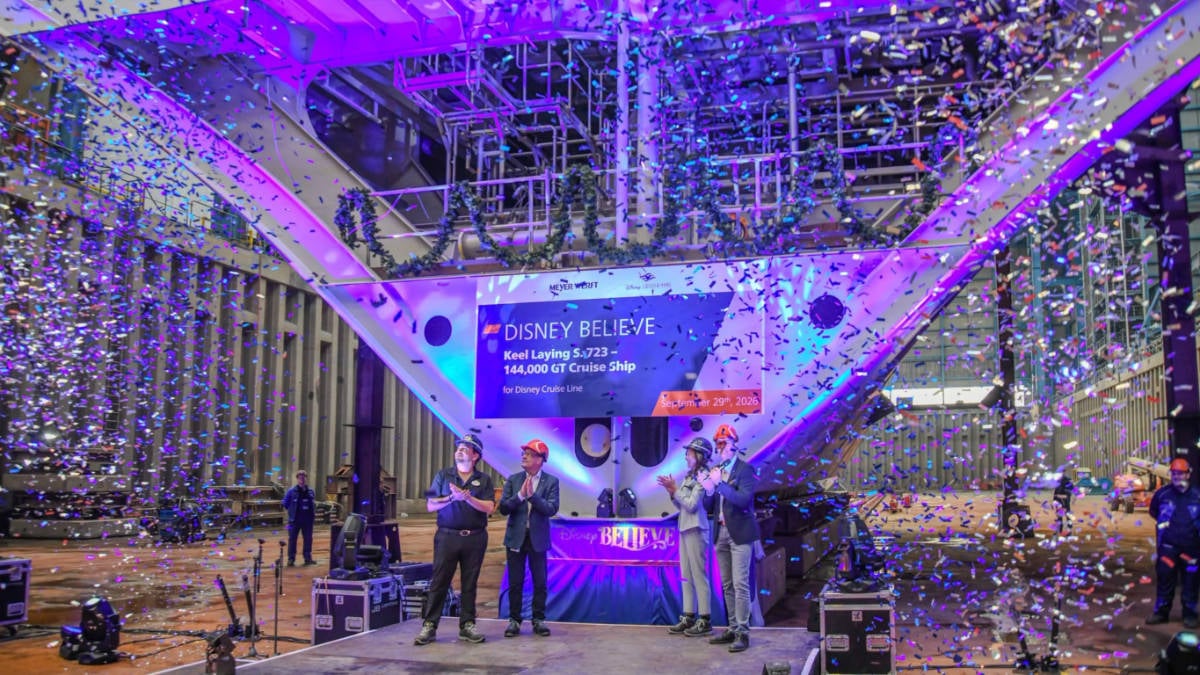 Disney Believe Keel Laying Ceremony
