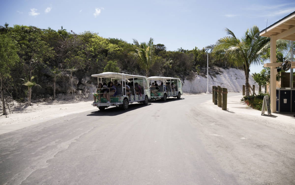 Half Moon Cay Shuttle Tram