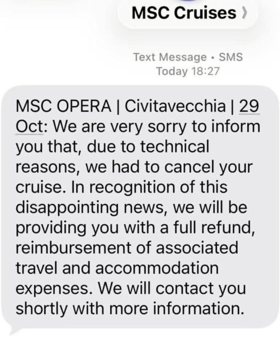 MSC Text Message