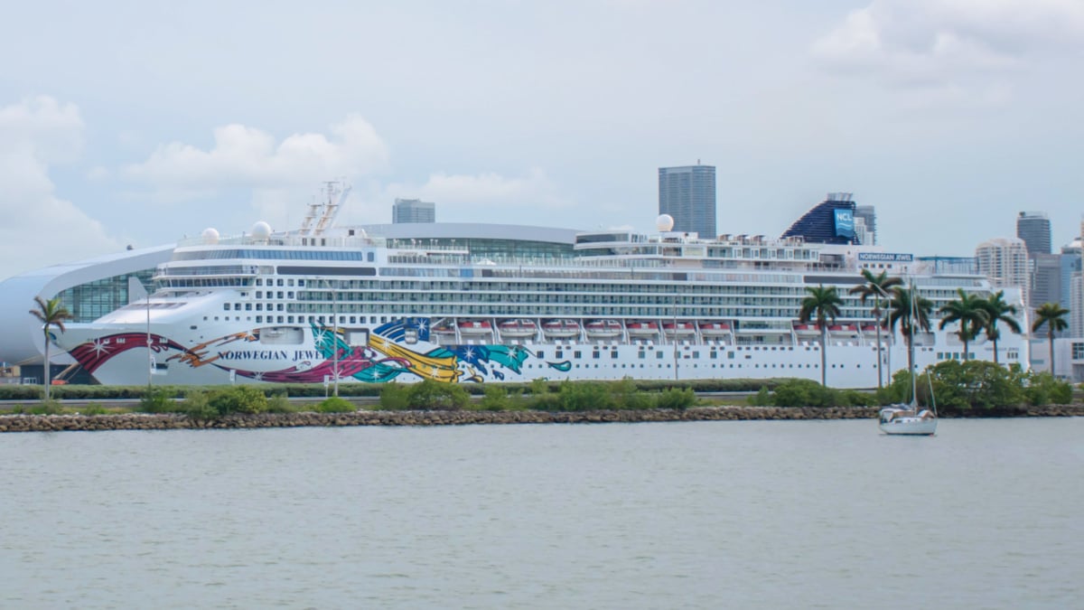 Norwegian Jewel Cruise Ship Docked in Miami