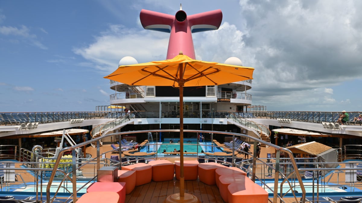 Open Deck of Carnival Cruise Ship