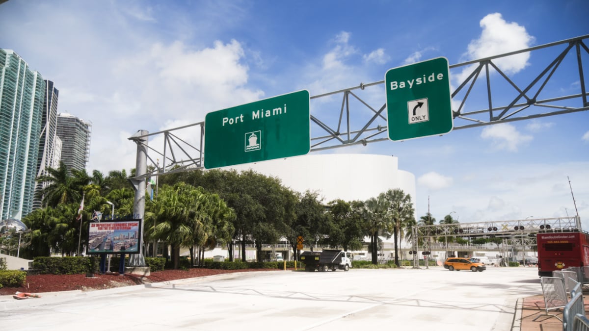 PortMiami Road Sign