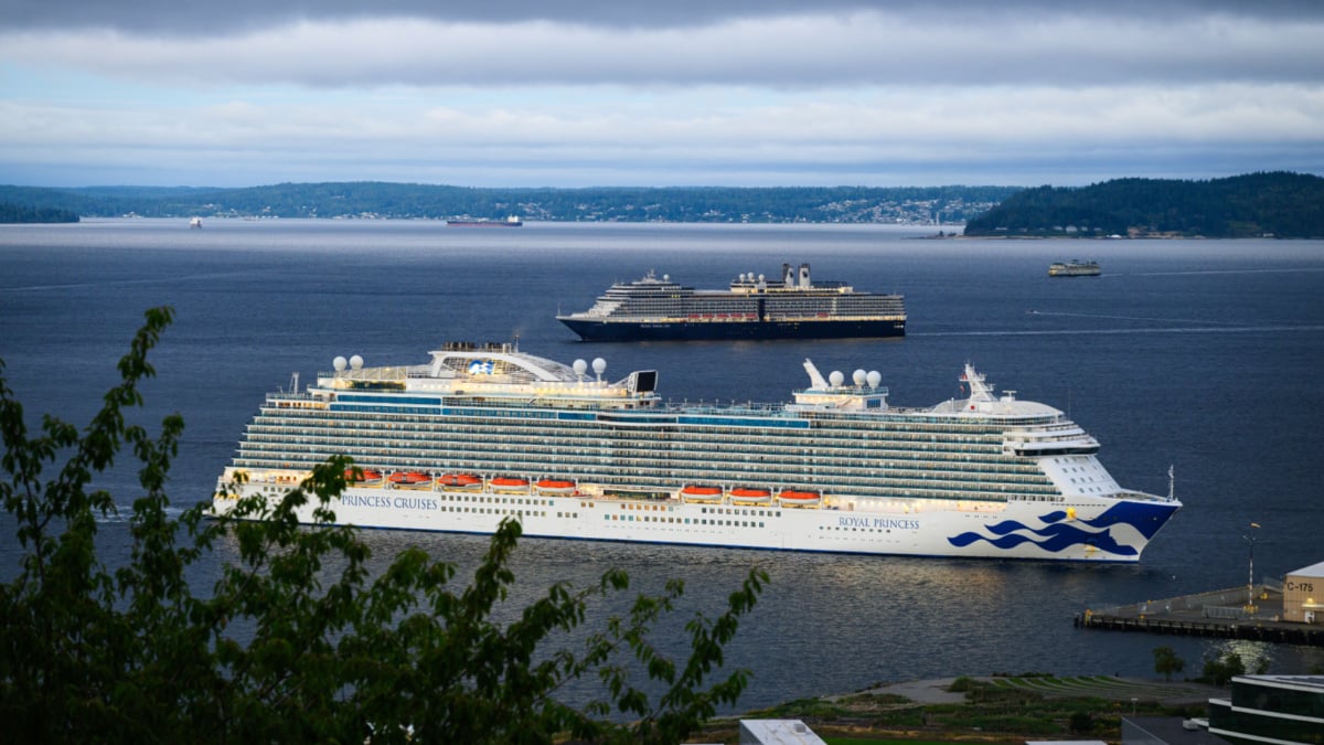 Princess and Holland America Ships In Seattle