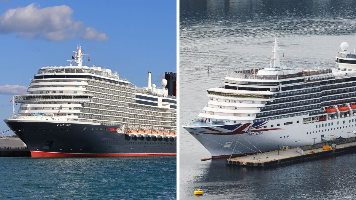 Queen Anne and Arcadia Cruise Ships