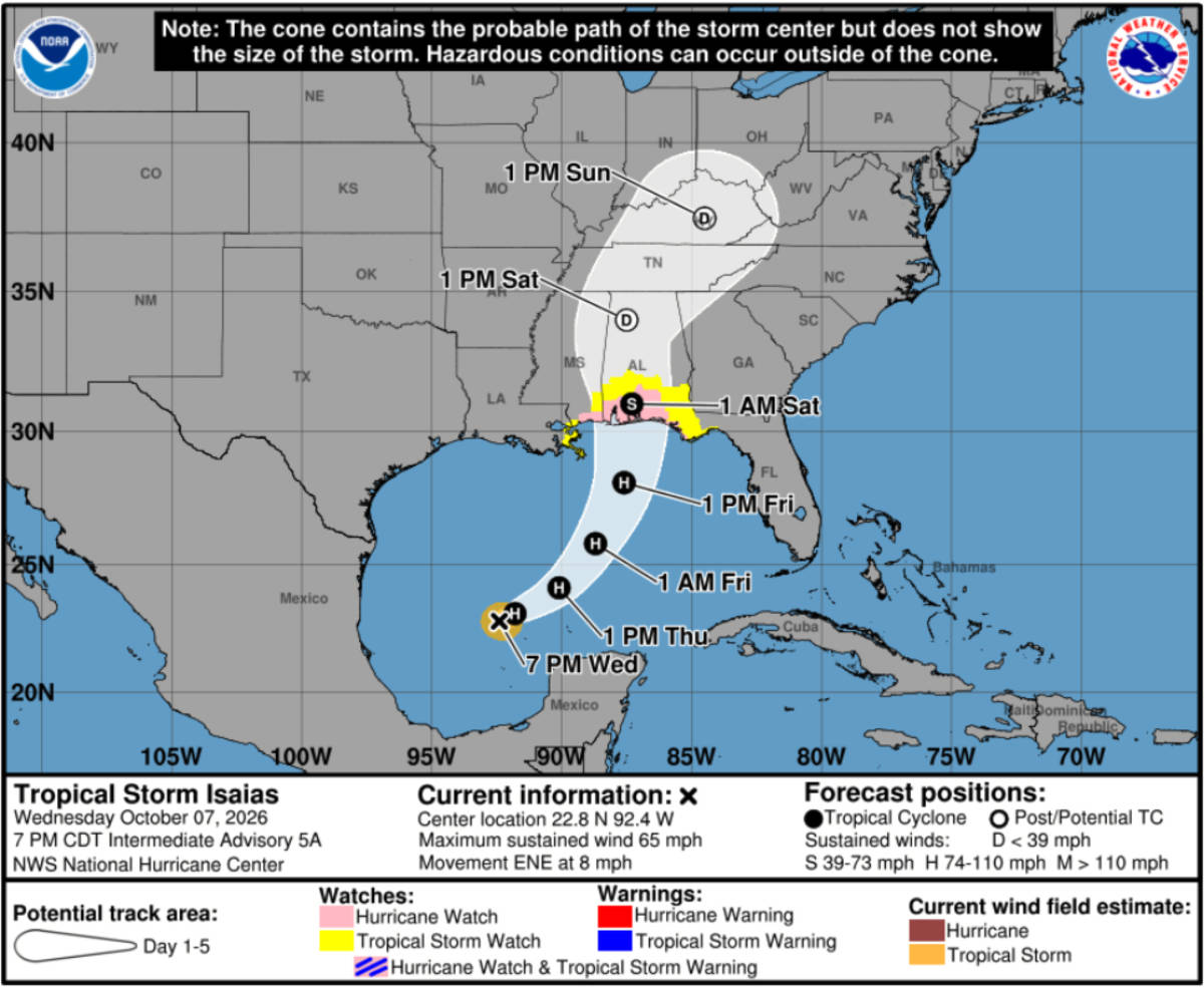 Tropical Storm Isaias