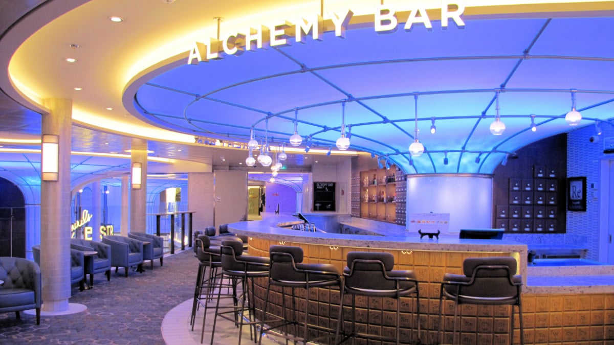 Alchemy Bar on Mardi Gras Cruise Ship