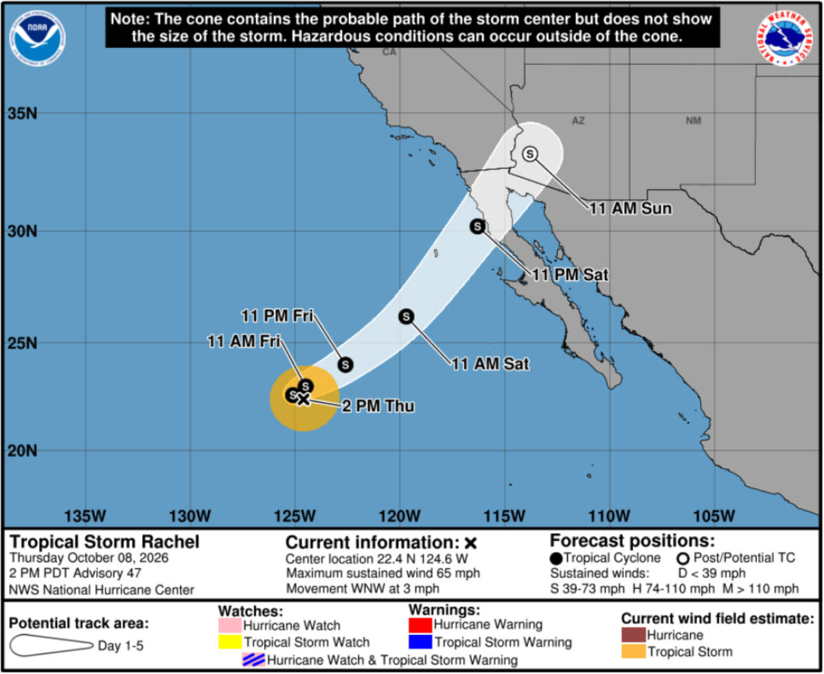 Tropical Storm Rachel